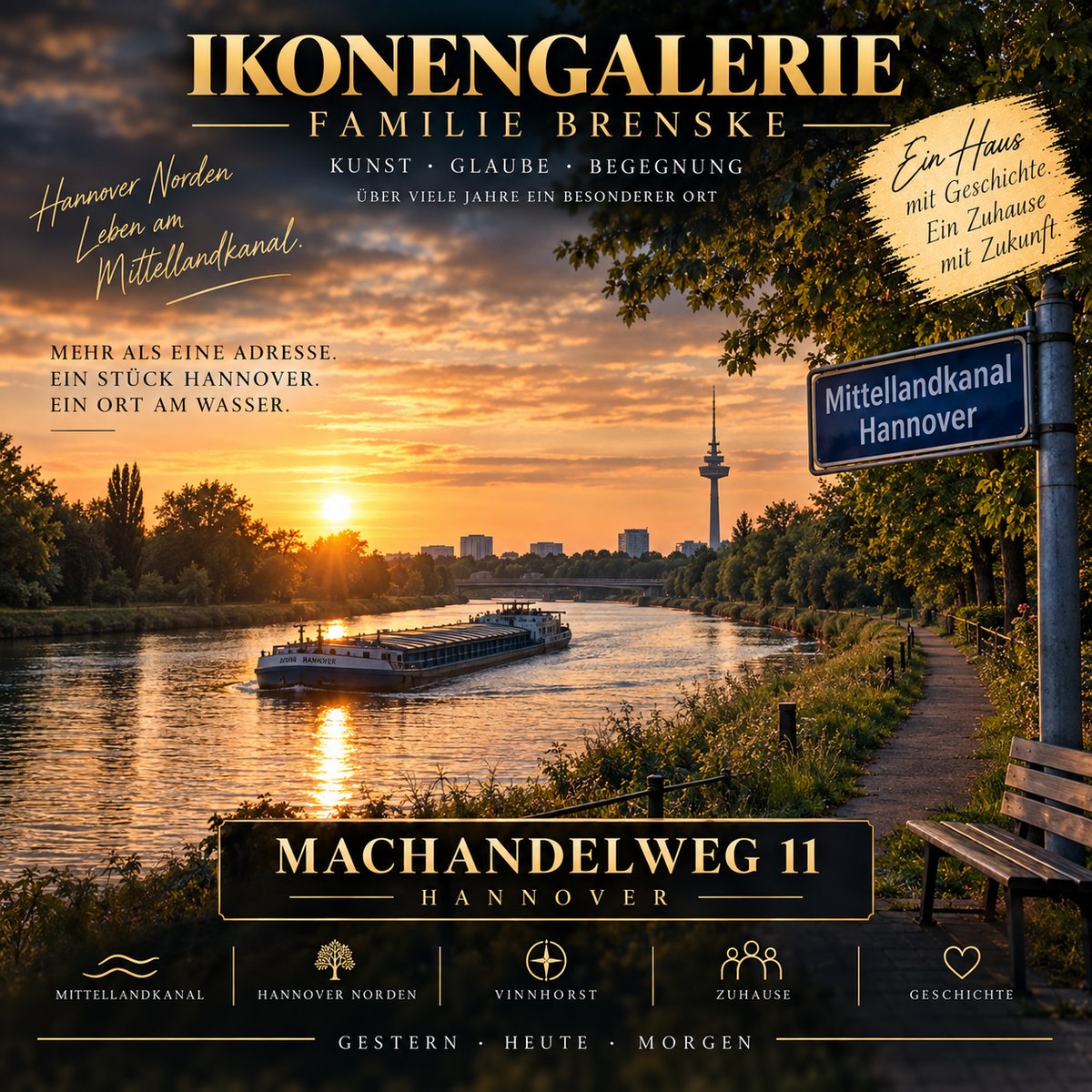 Mittellandkanal in Hannover Nord