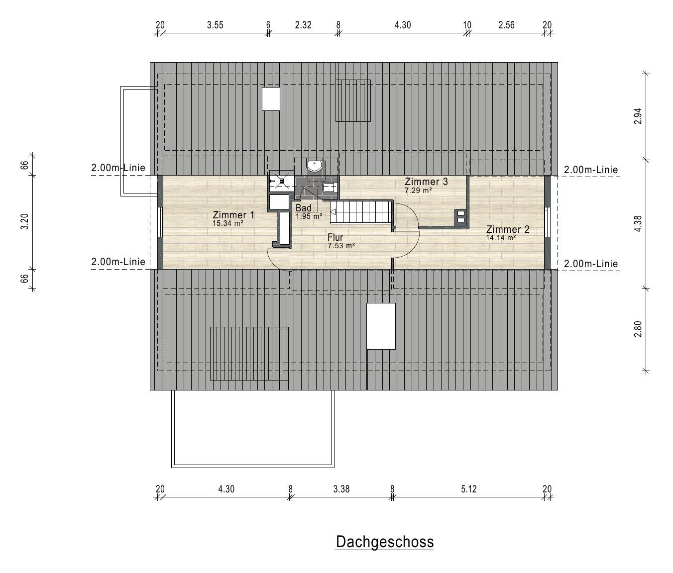 Grundriss Dachgeschoss