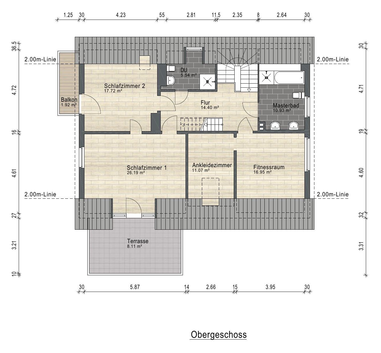 Grundriss Obergeschoss