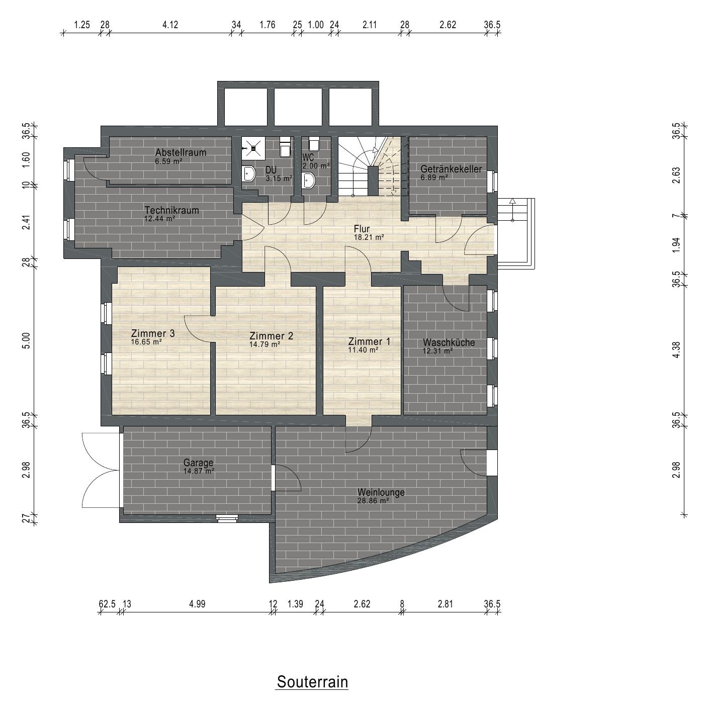 Grundriss Souterrain